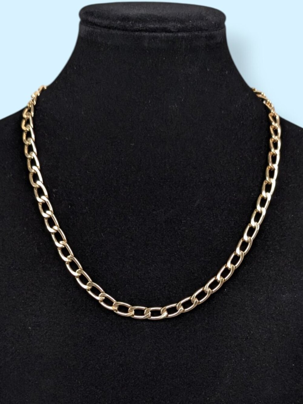 (2/$20) Gold Tone Oval-Link Chain Necklace
